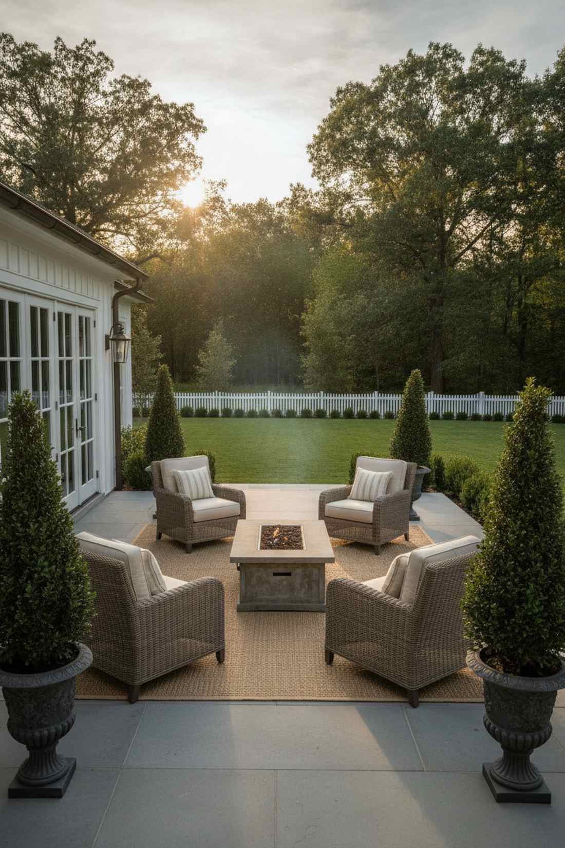 symmetrical formal layout