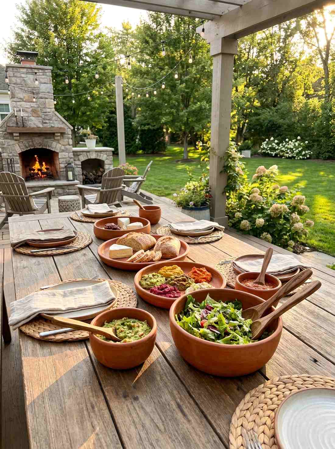 terracotta serving vessels