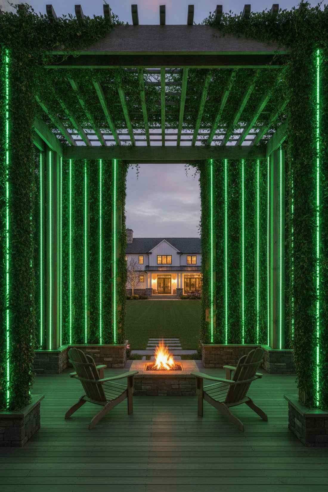 trellis vertical striping
