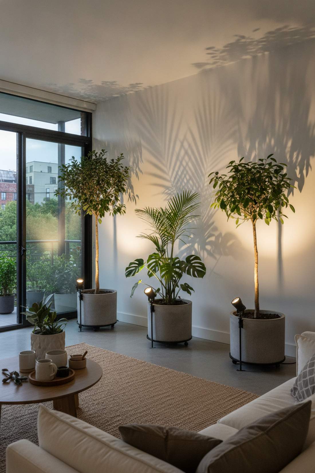 uplighting for plant features