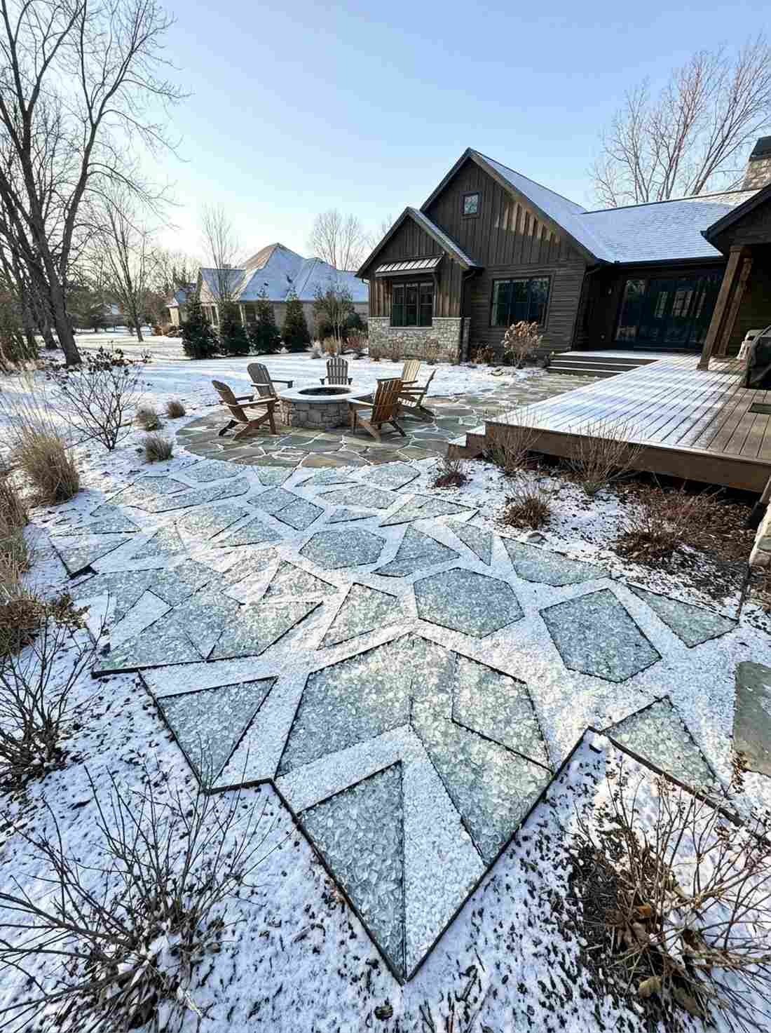 winter frost crystal geometry