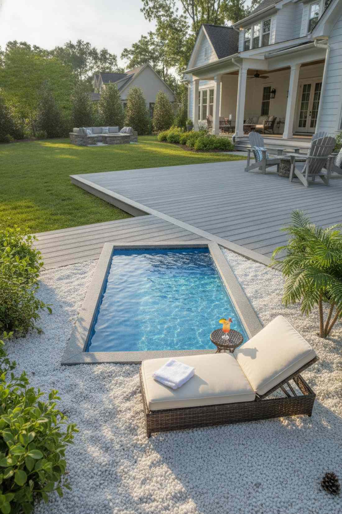 cushioned chaise lounge
