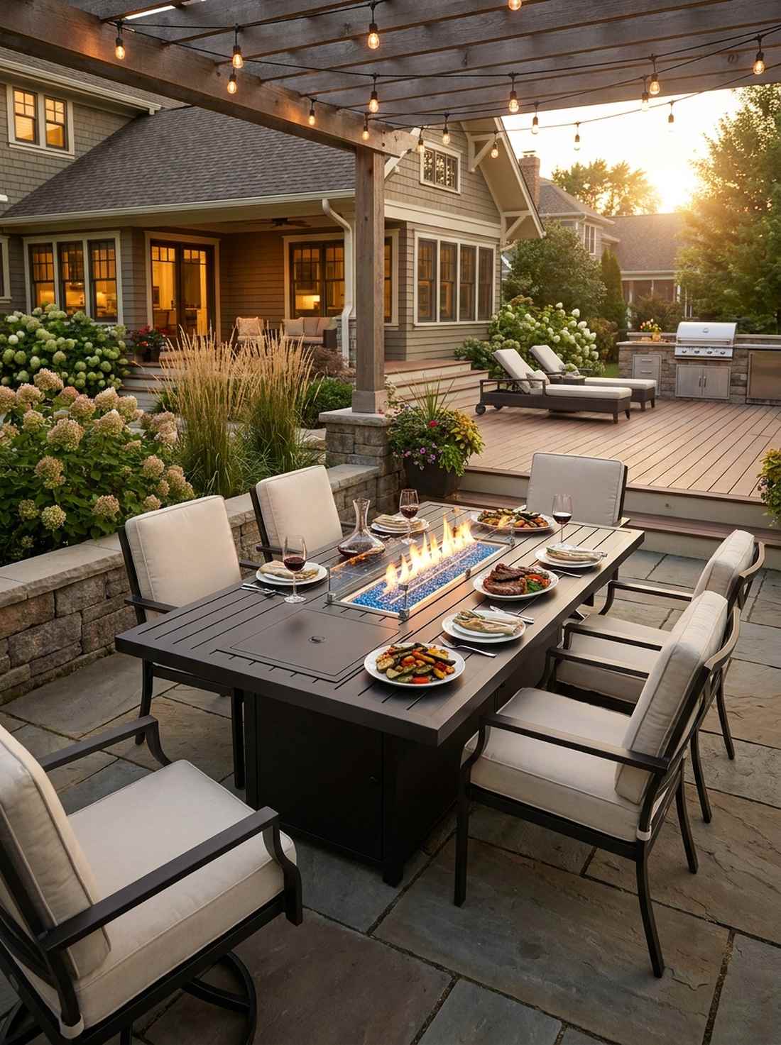 fire table dining