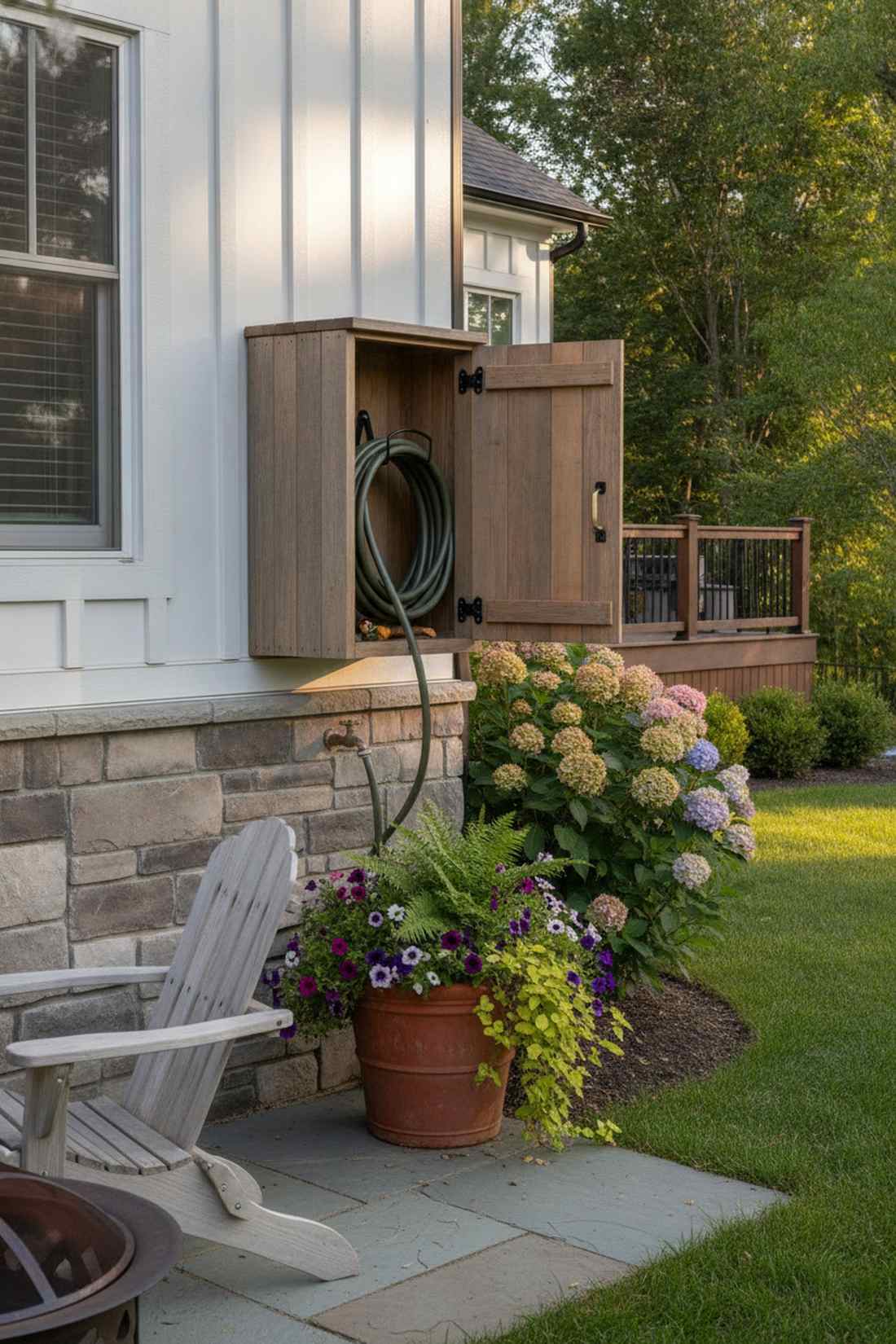 garden hose cabinet