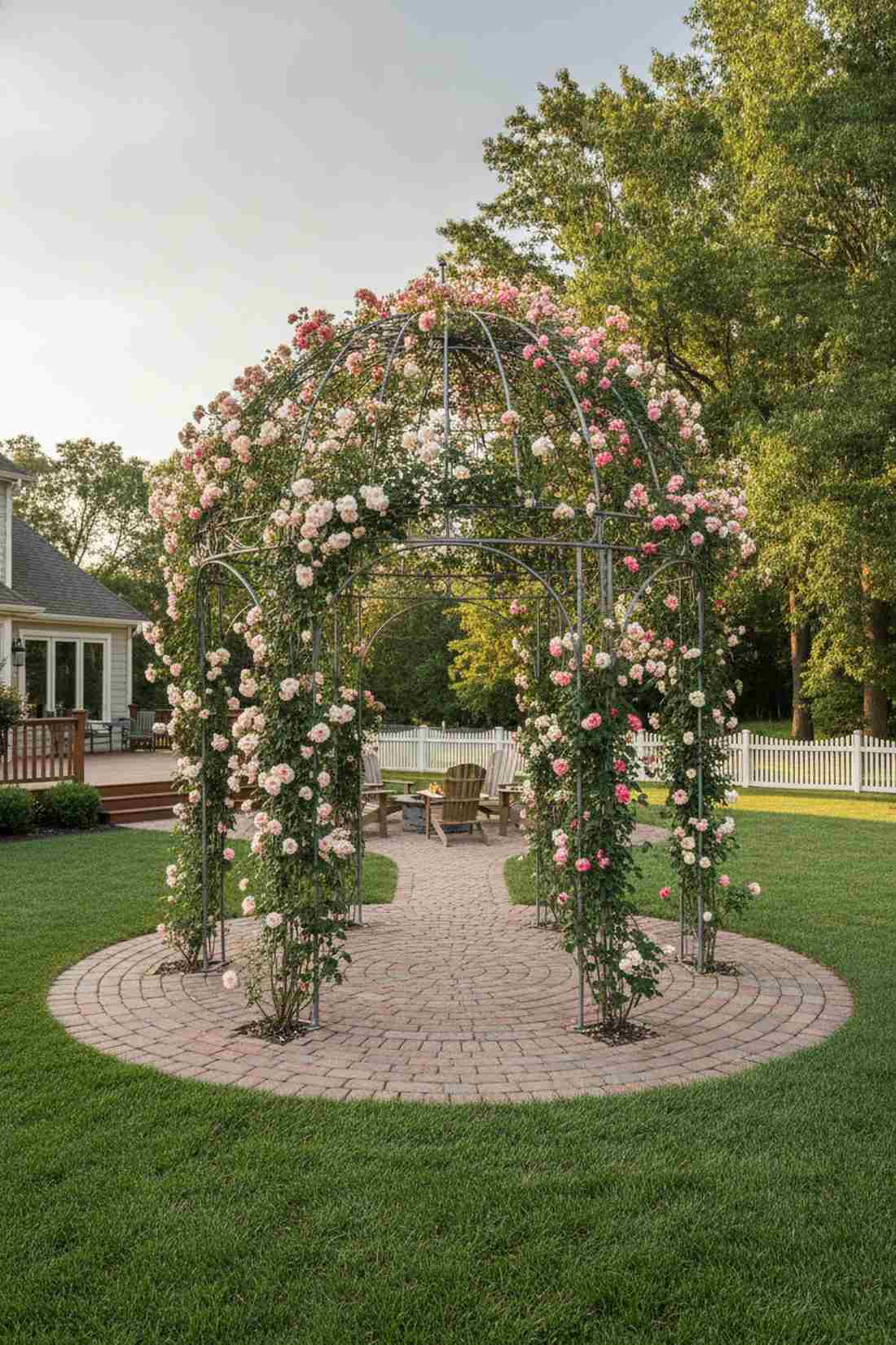 gazebo with rose canopy