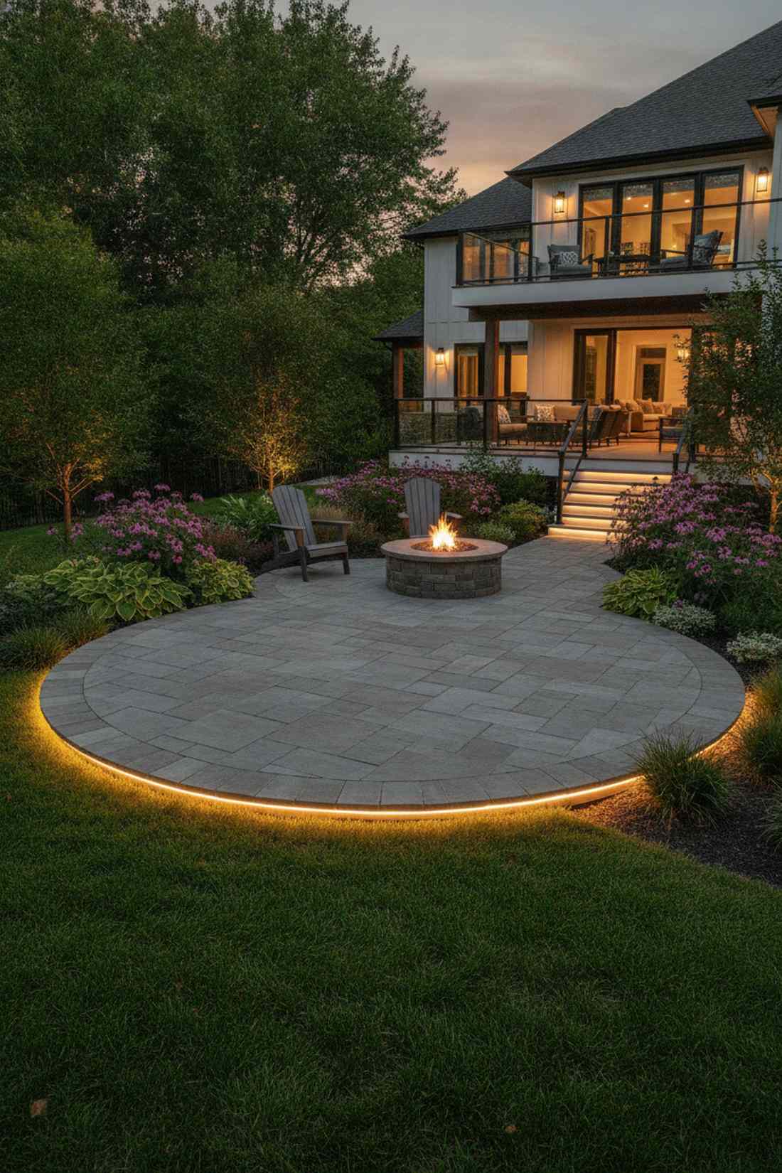 hardscape edge strip lighting