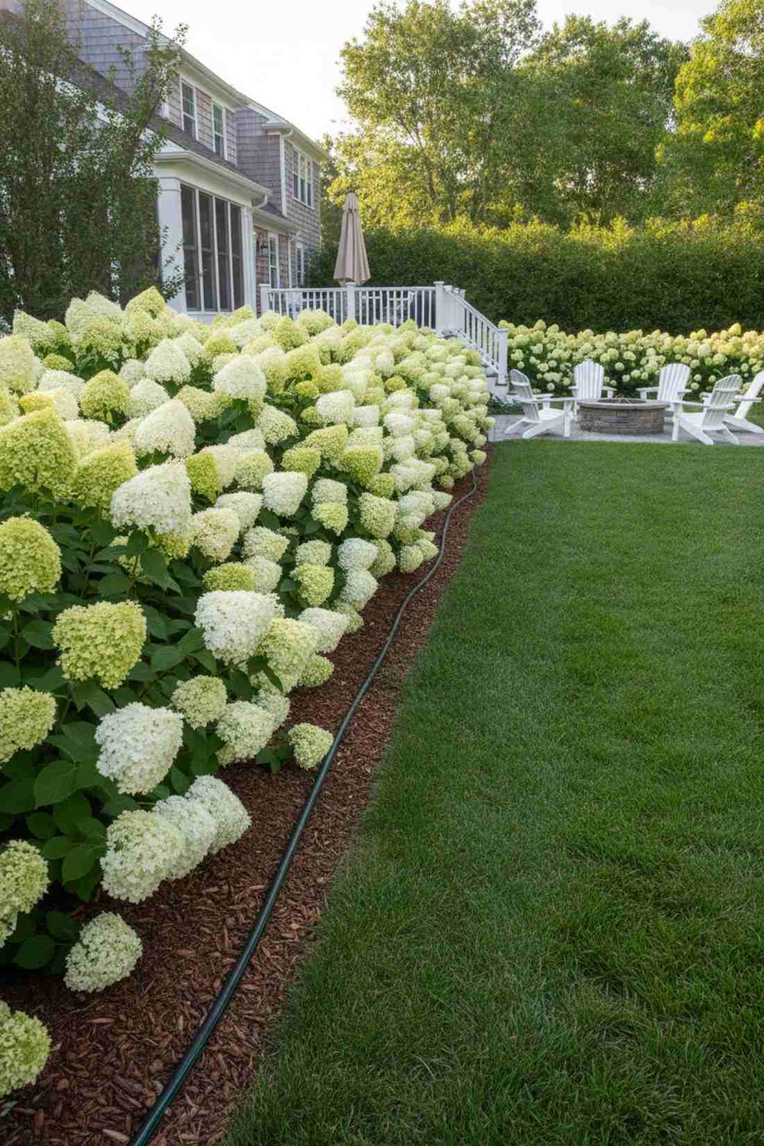 hydrangea border hedges