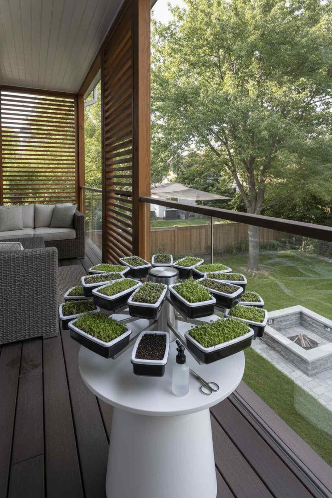microgreen tray succession