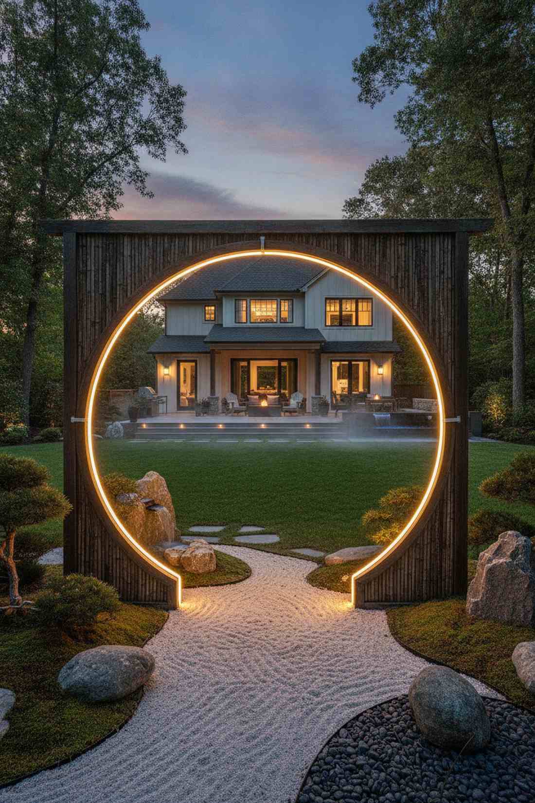 moon gate circular outline