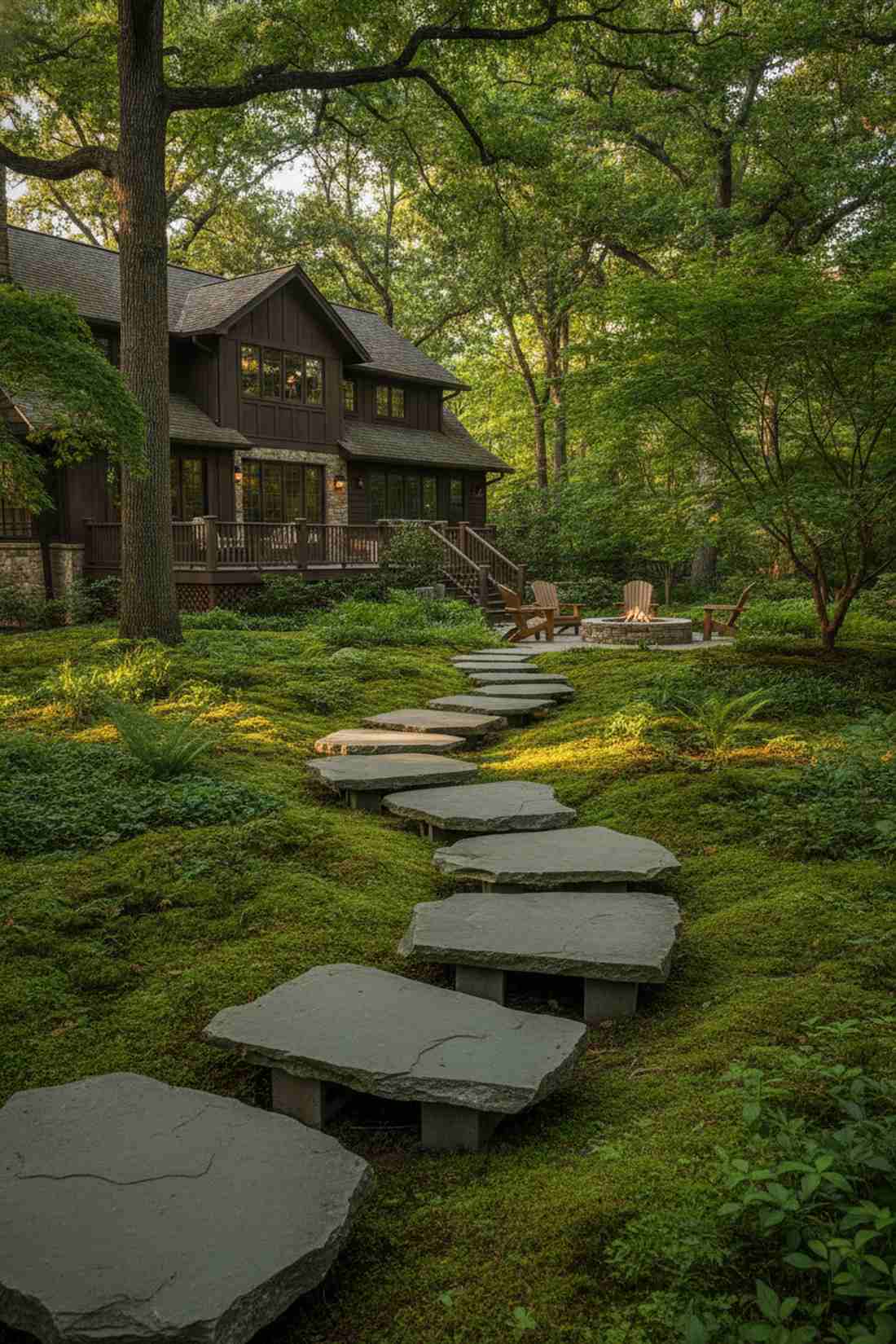 moss garden conservation path