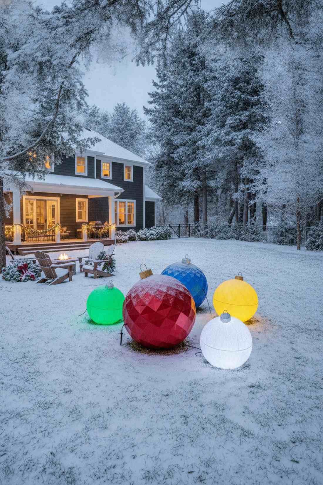 oversized ornament yard displays