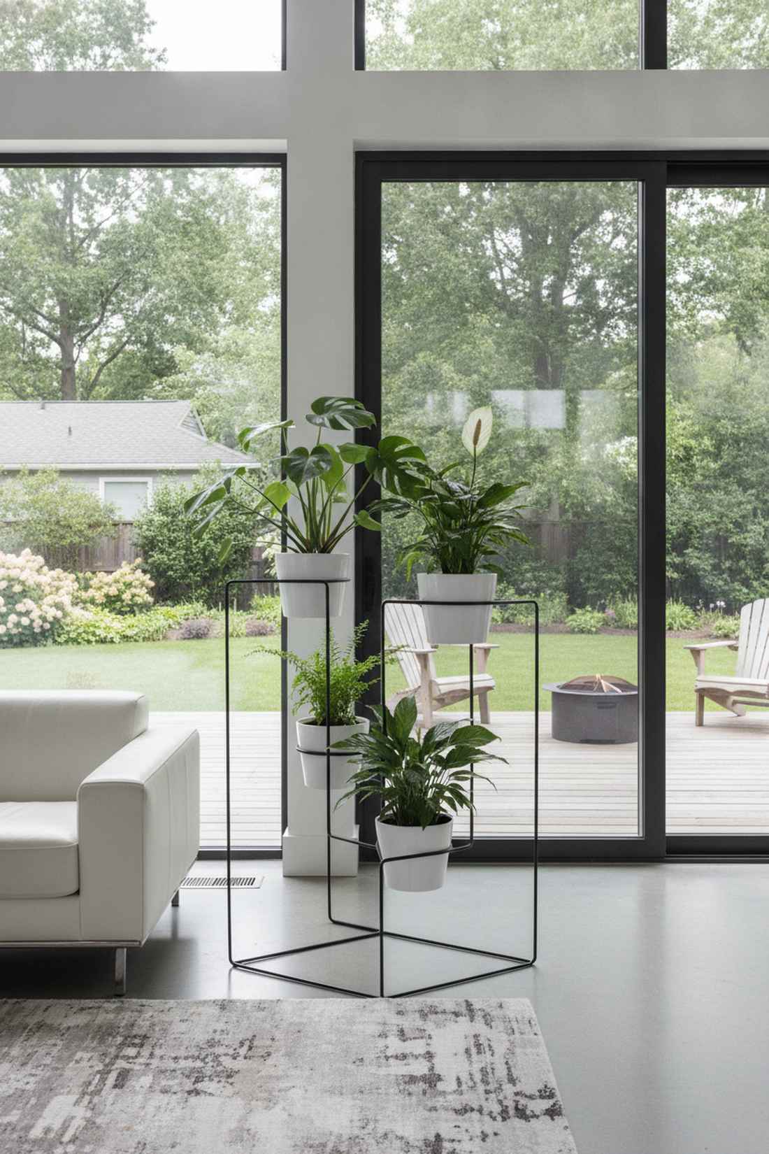 powder coated steel minimalist frame