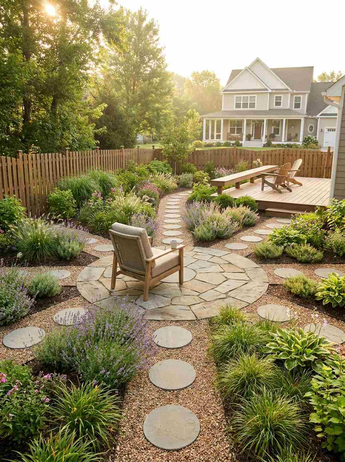 radial viewing garden