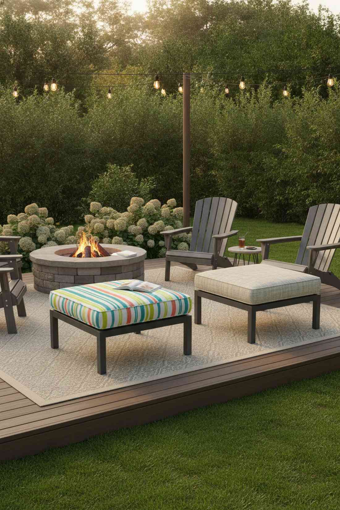 reversible cushion ottomans