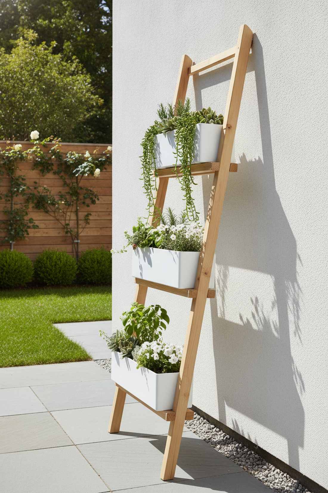 slim profile three tier stand