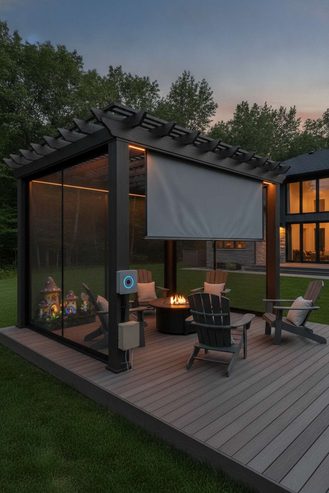 smart home integrated pergola system