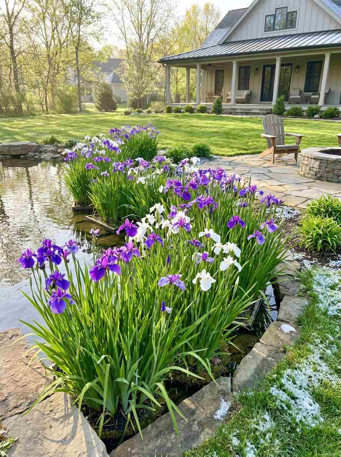 spring iris display