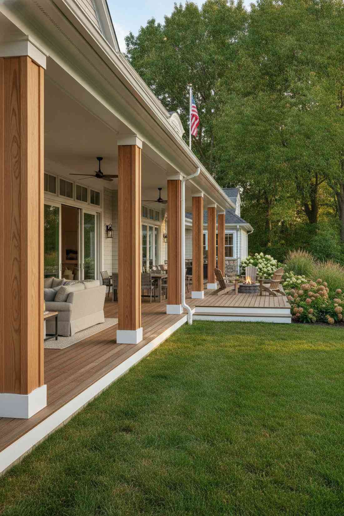 structural columns inside and out