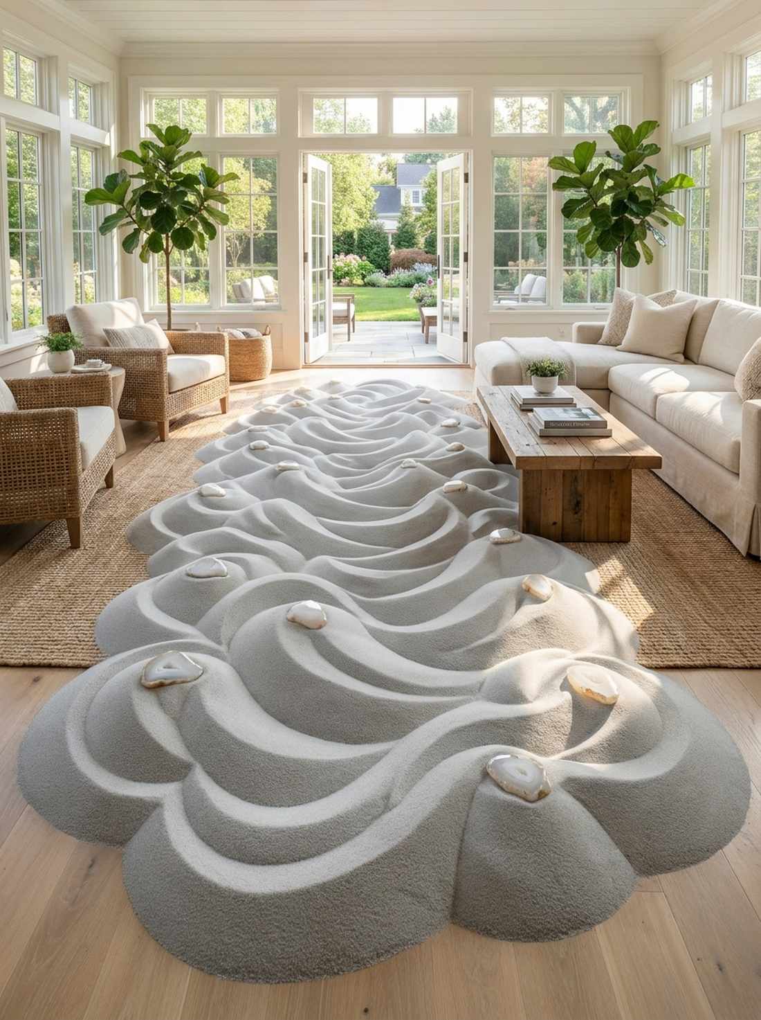 summer cloud scroll pattern