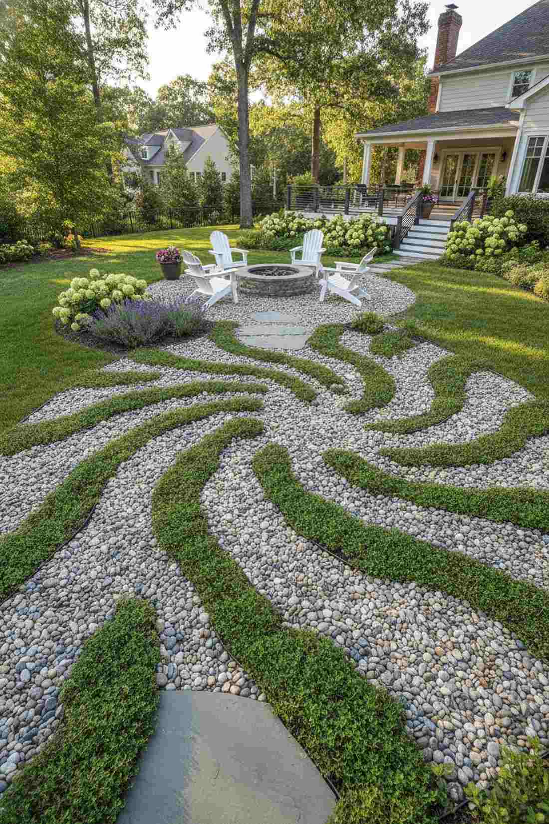 thyme and pebble mosaic