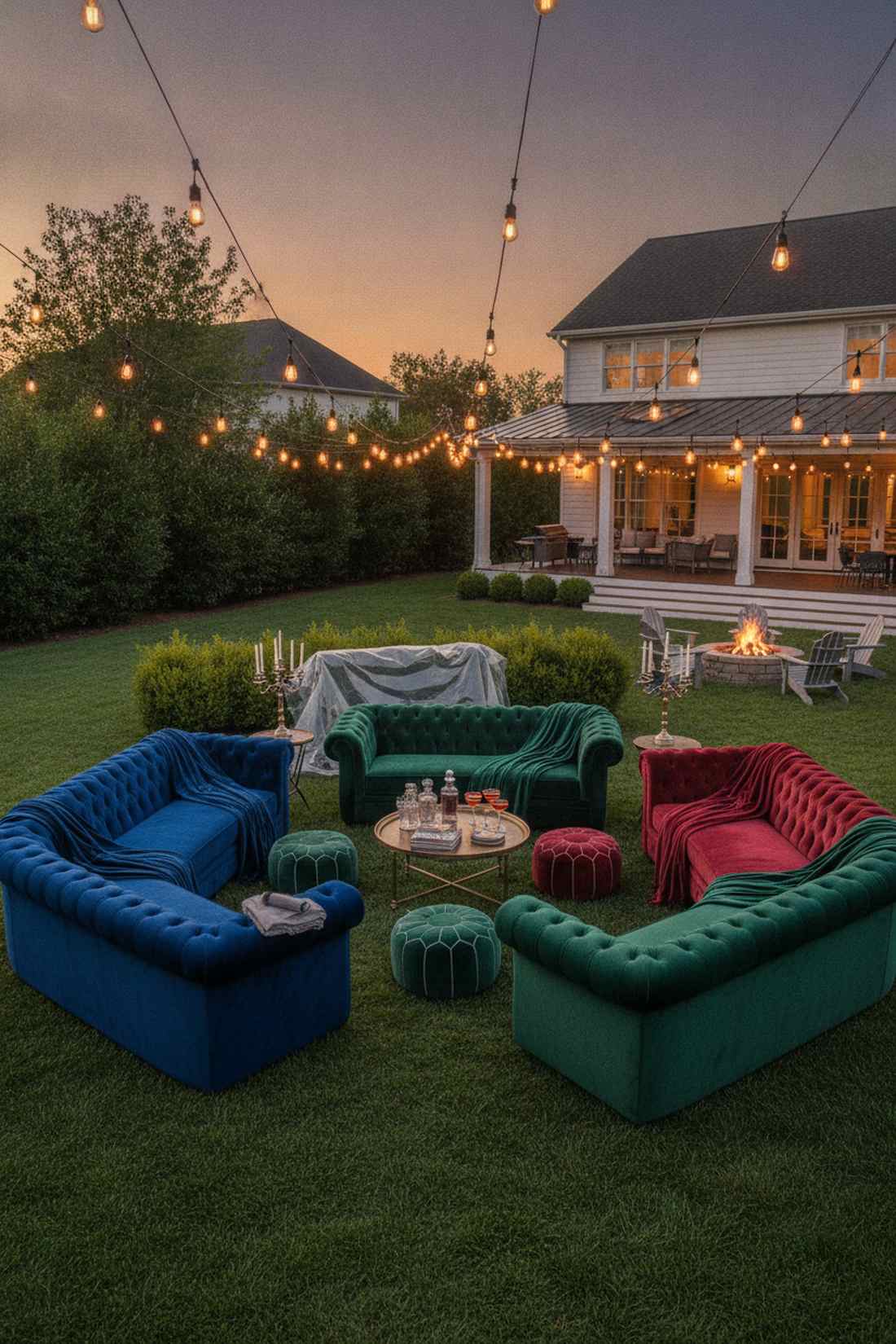 tufted velvet lounge furniture