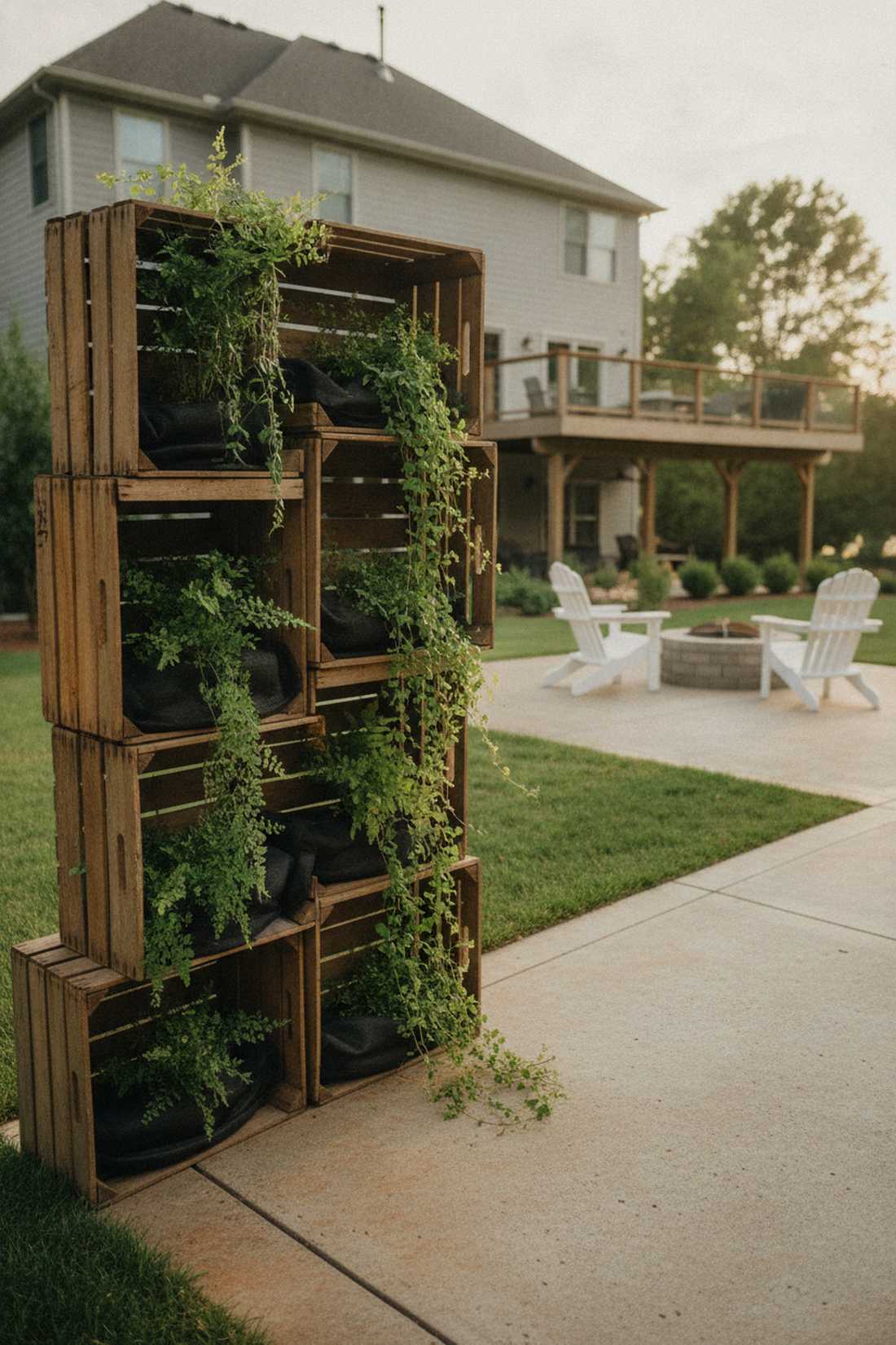 wooden crate stack