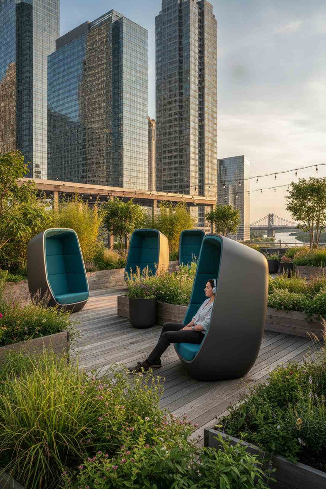 acoustic privacy pod seating