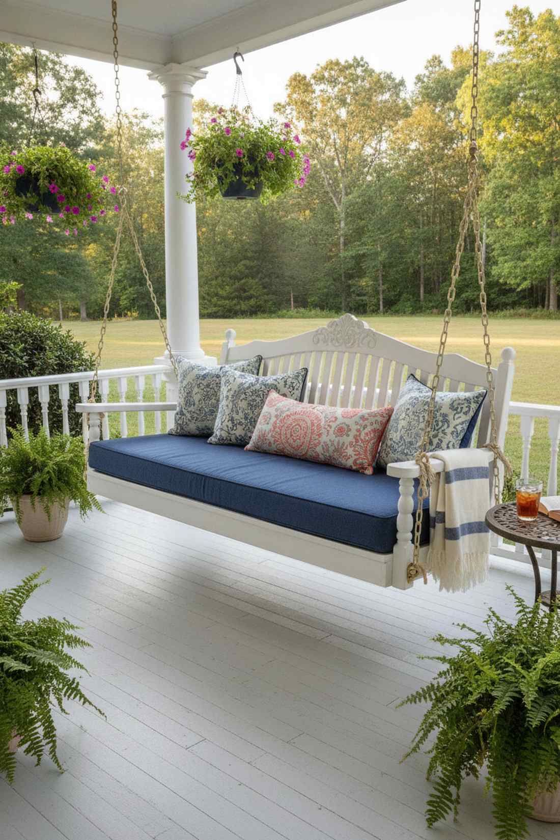 bench swing elongated seat pads