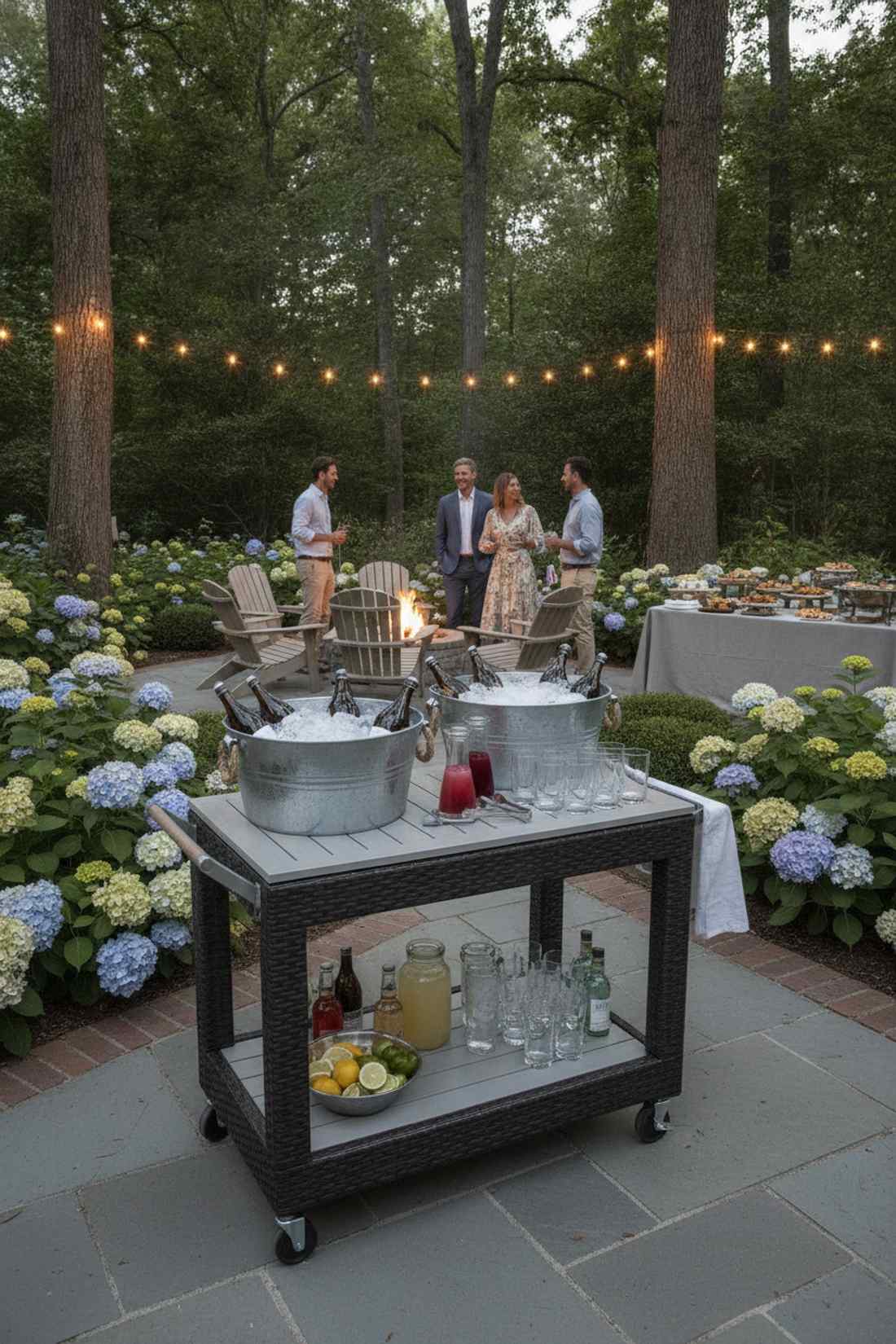 beverage service bar station