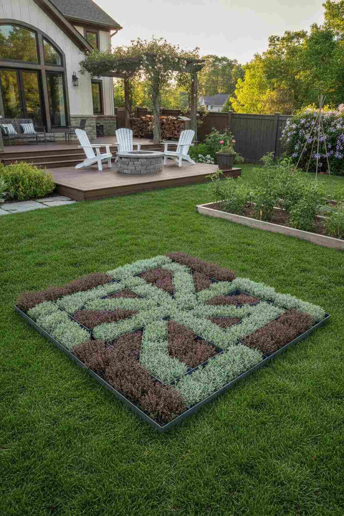 formal herb knot gardens