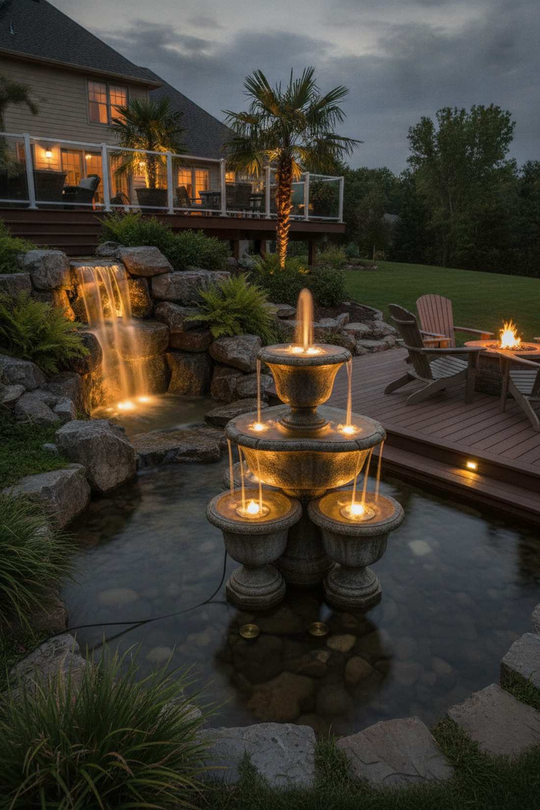fountain and water feature lighting