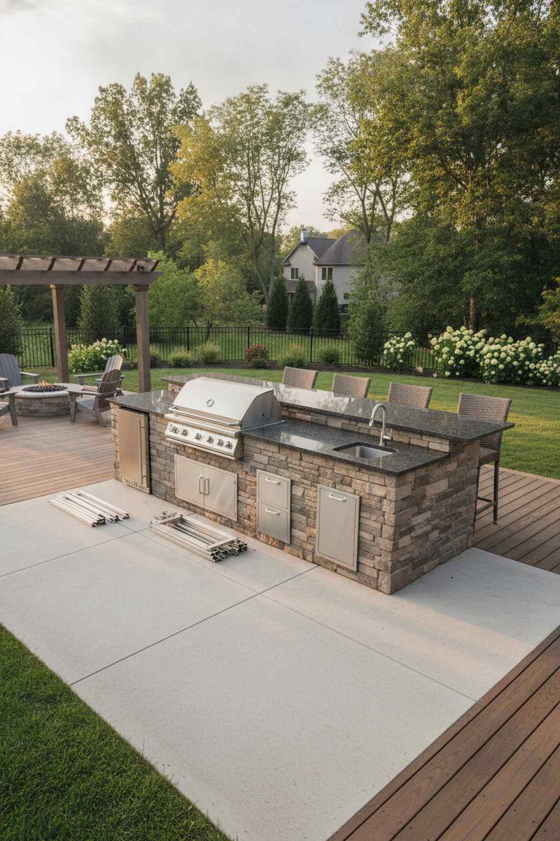 full outdoor kitchens