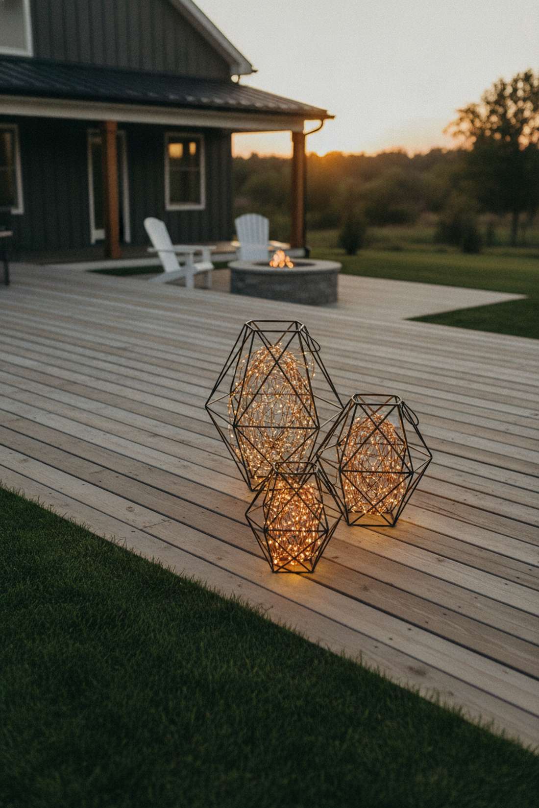 geometric lantern groupings
