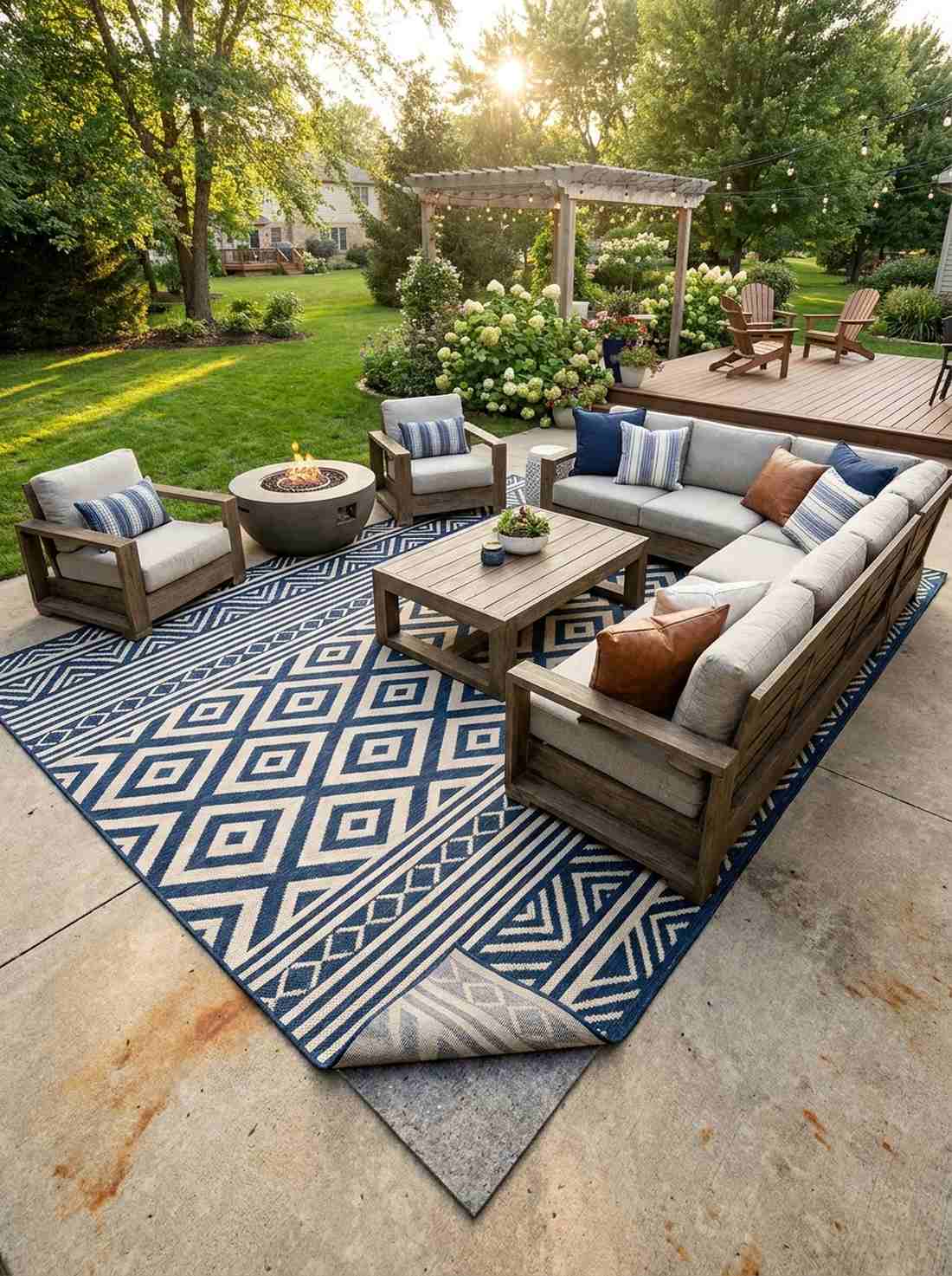 outdoor rug foundation