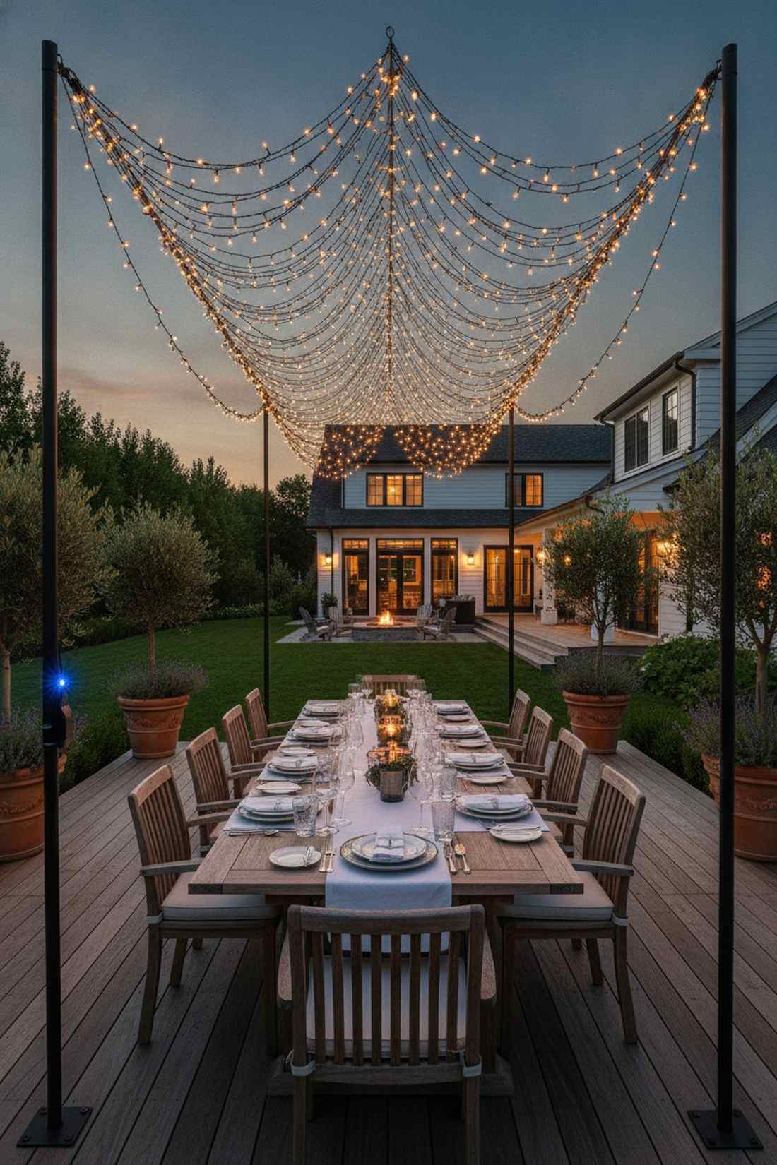 overhead dining canopy