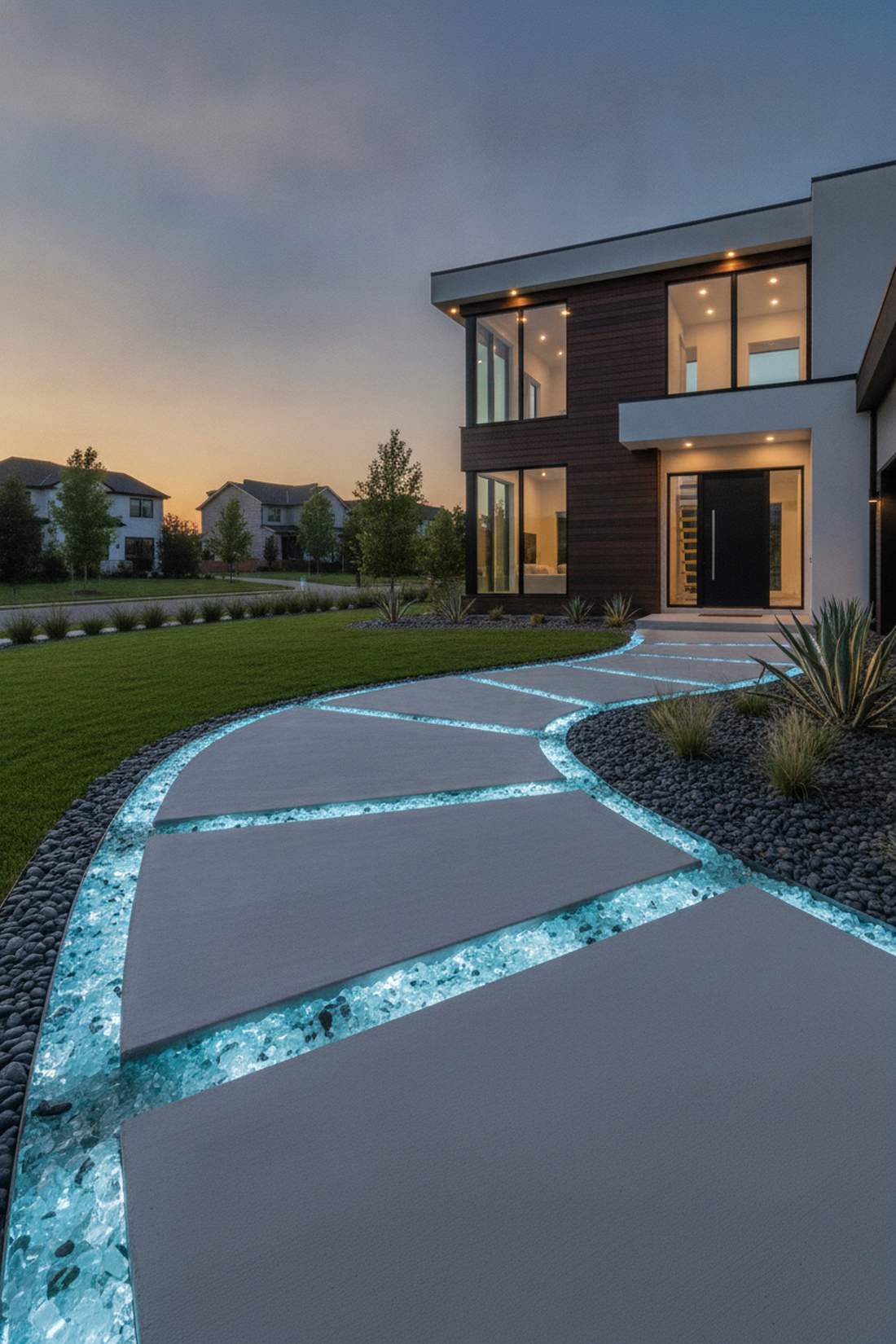 pathway edge linear trenching