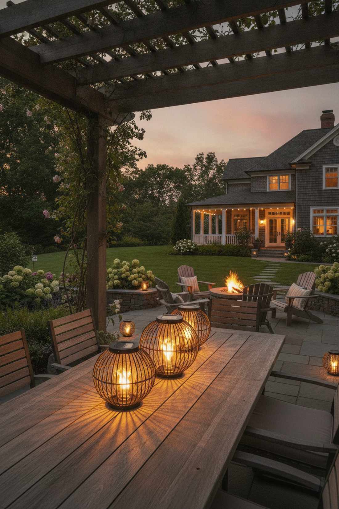solar lantern accents