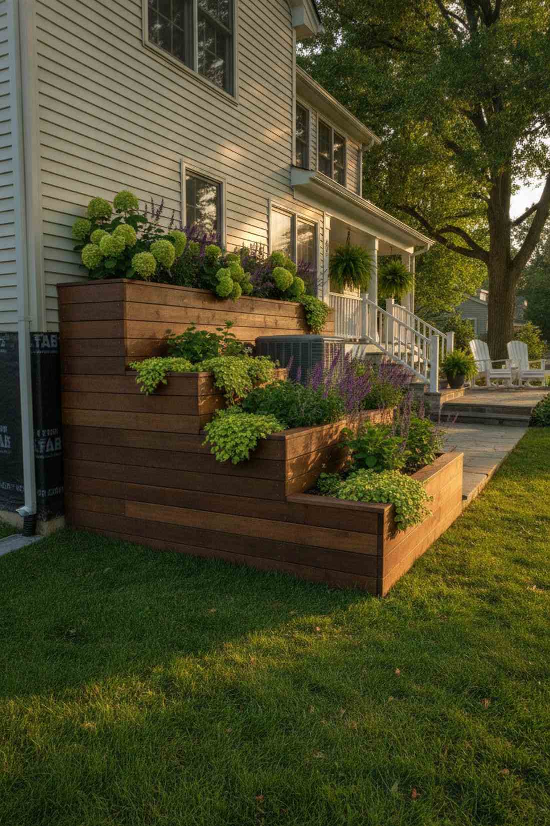 stepped corner unit