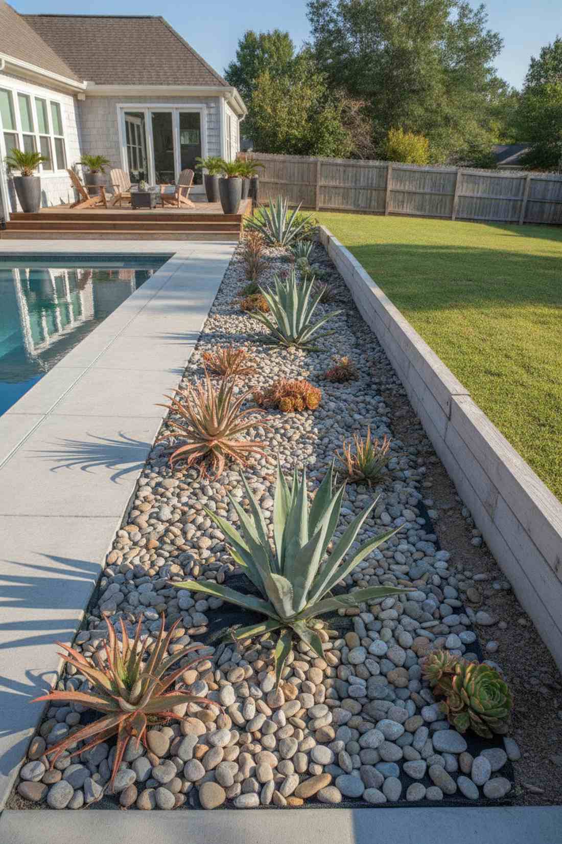 succulent gardens along borders