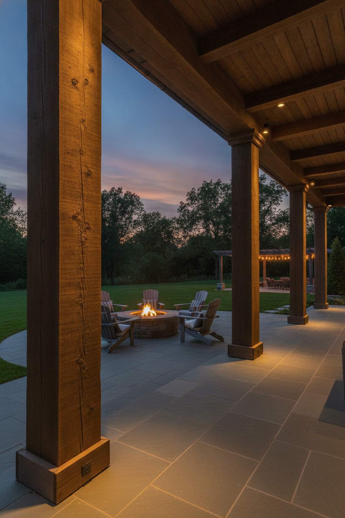 uplighting architectural columns