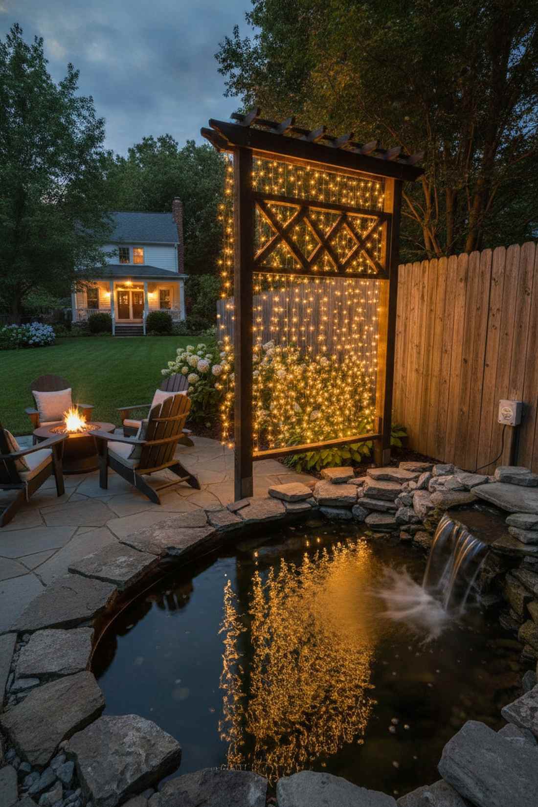 water feature companion lighting