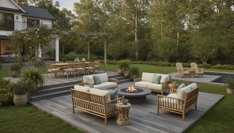 340 garden furniture bamboo vertical