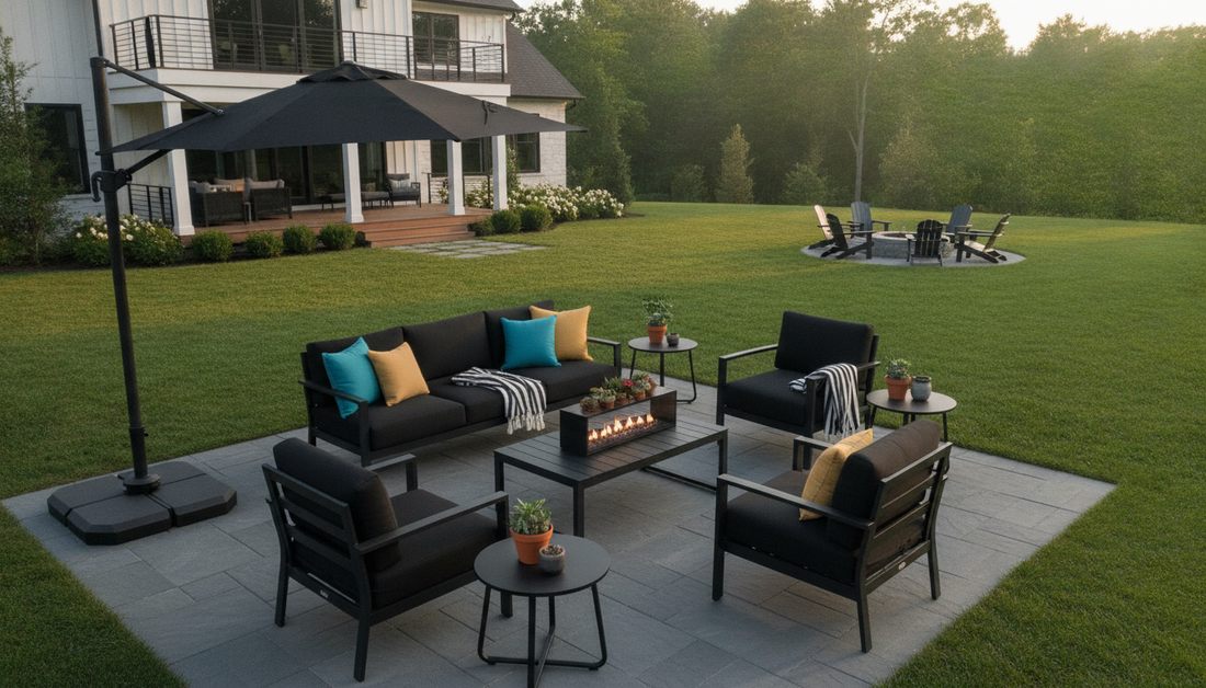 345 garden furniture black vertical