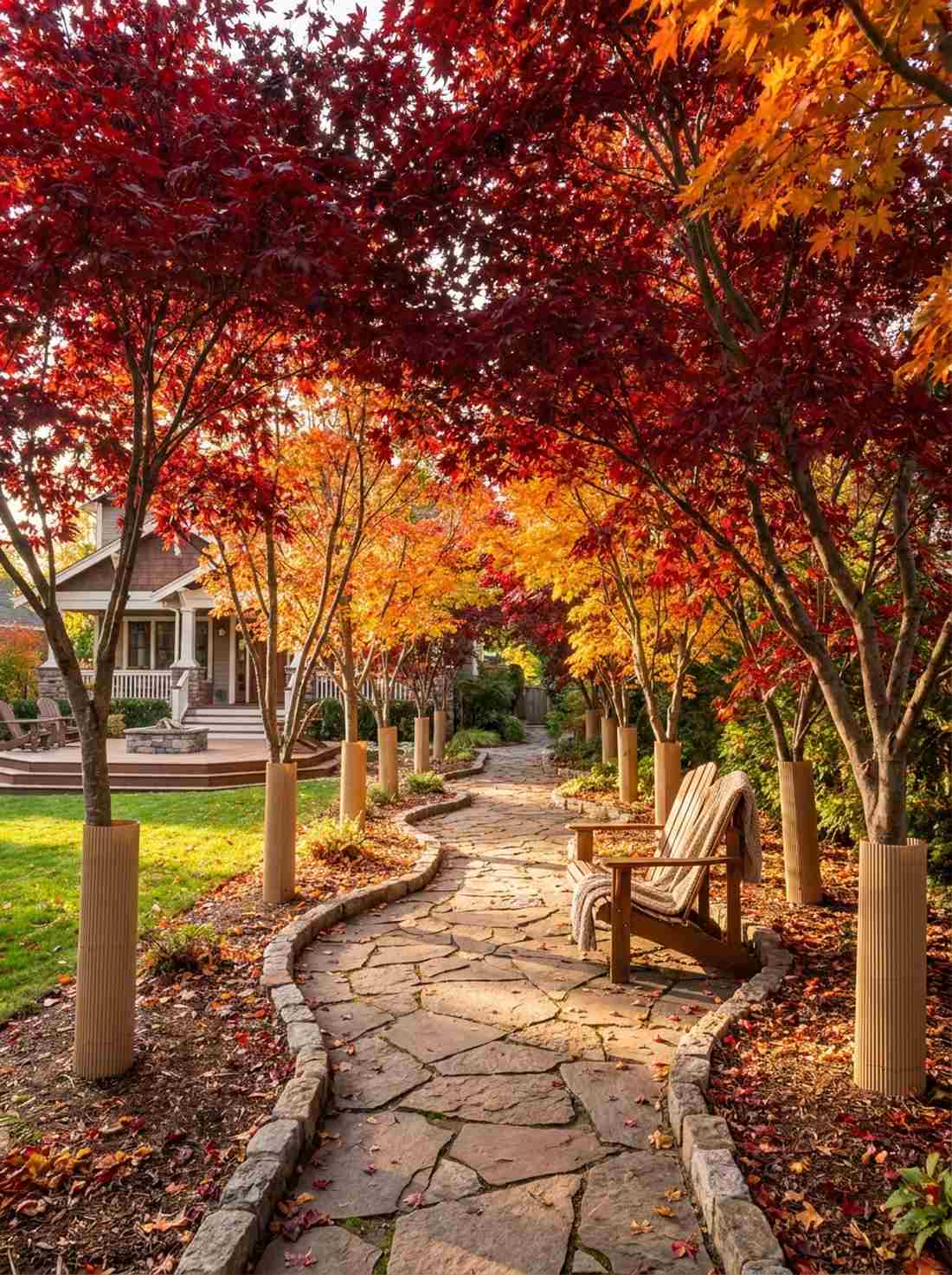 autumn maple corridor