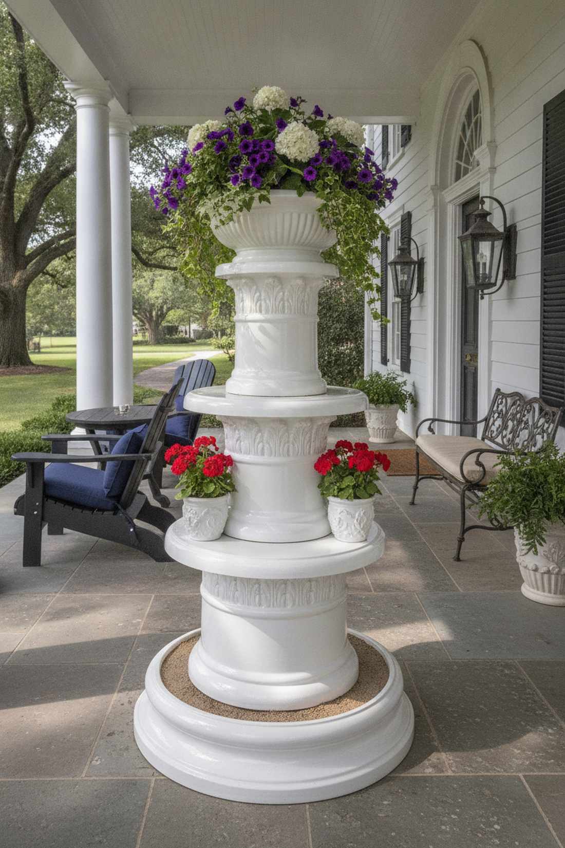 ceramic pedestal multi tier