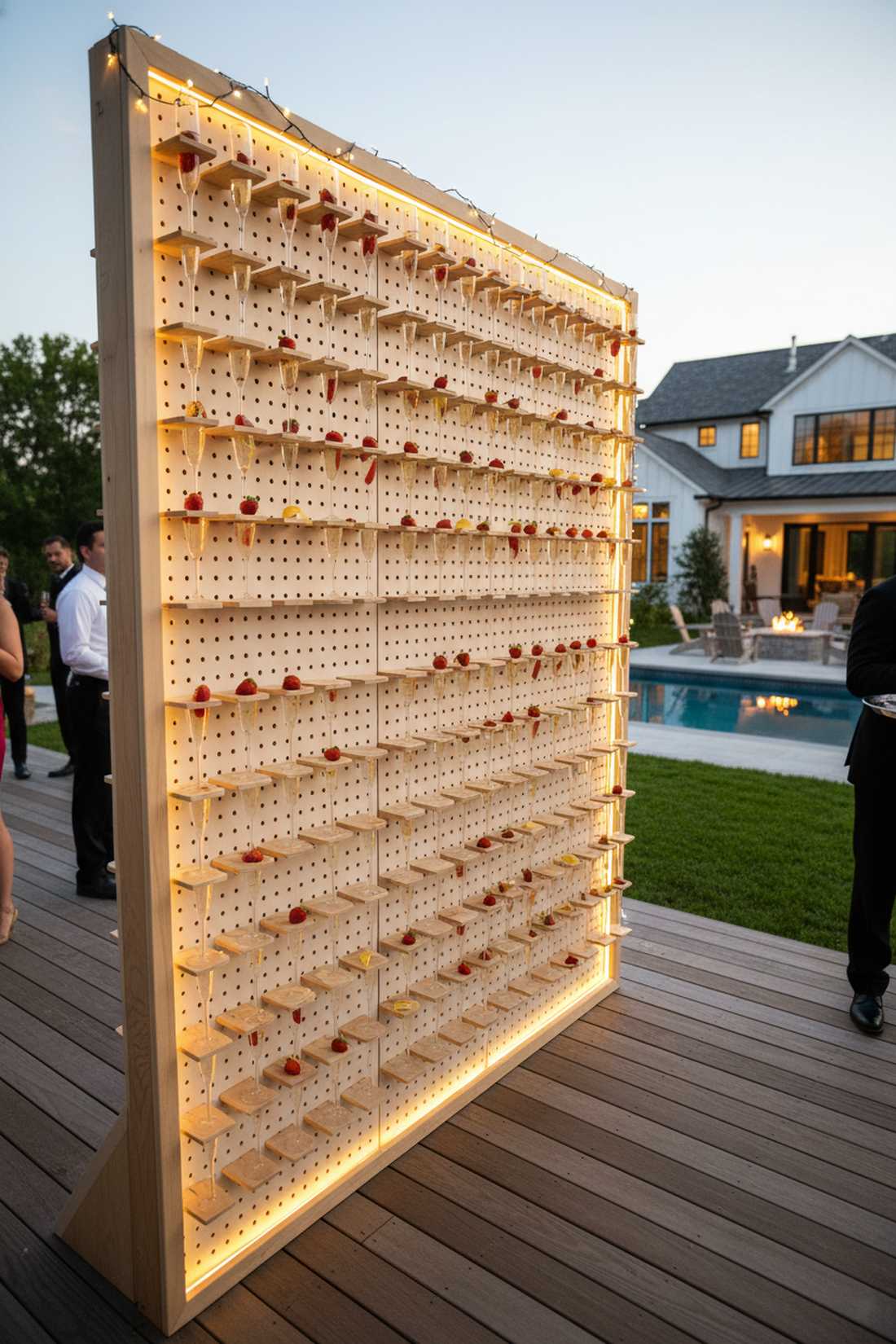 champagne wall installations