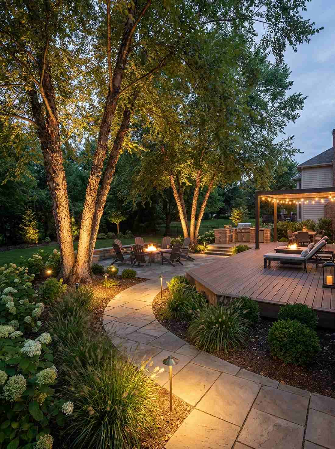 contemporary garden lighting