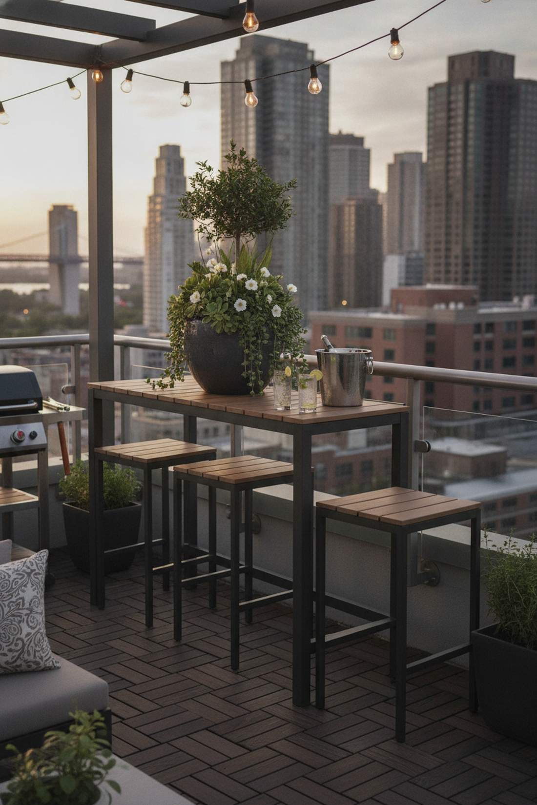 counter height bar table