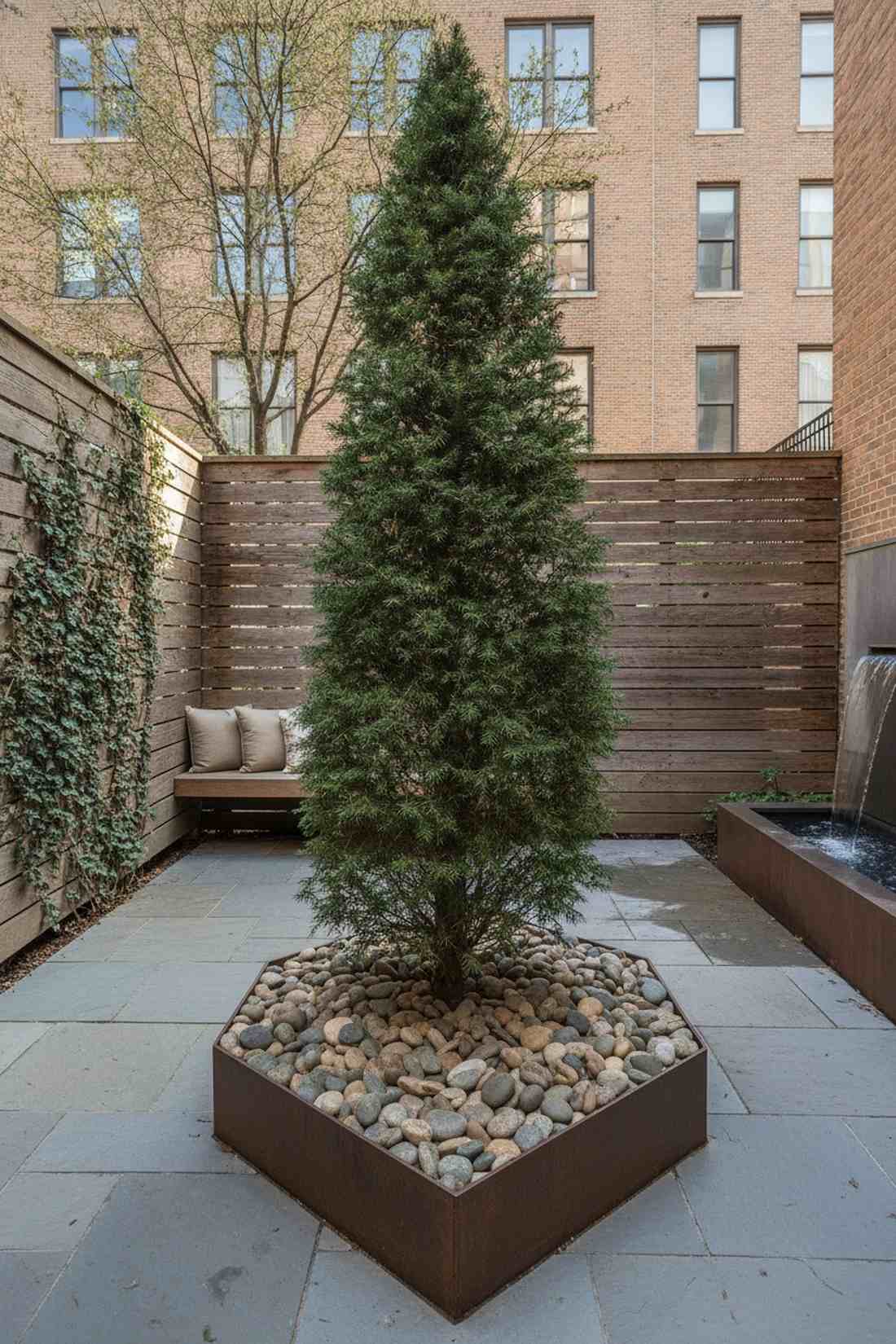 dwarf conifer backbone