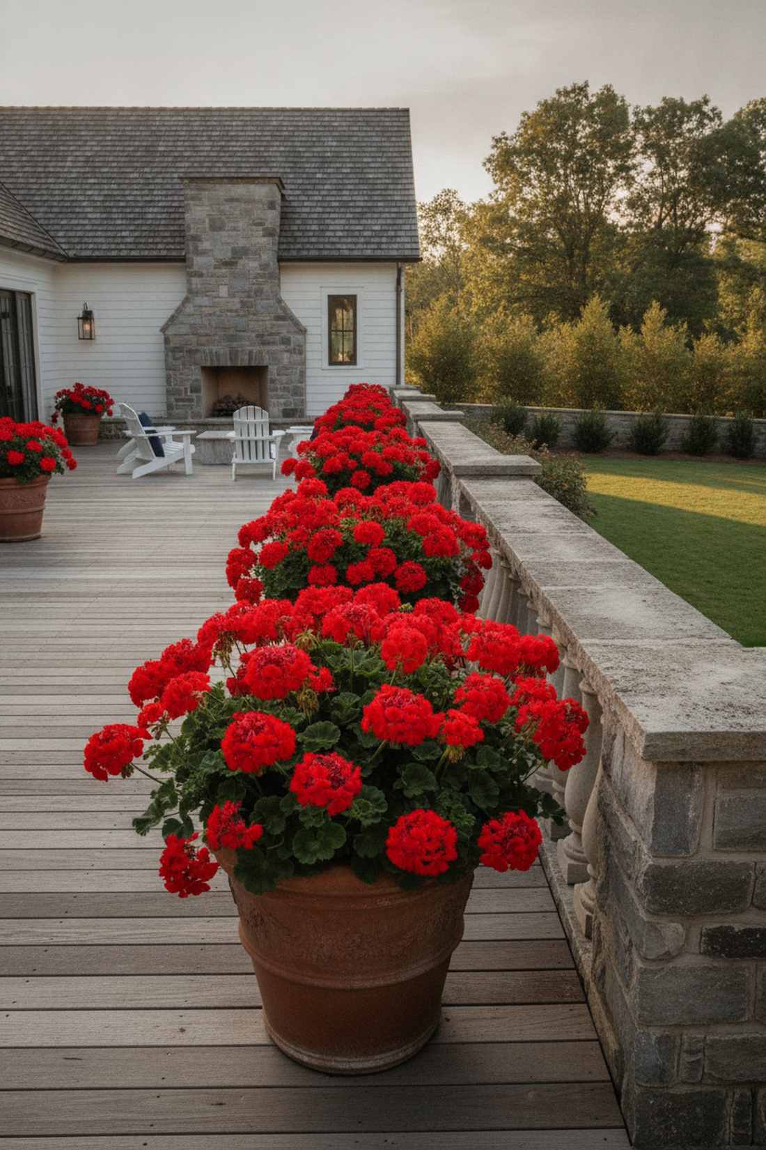 geranium traditional display